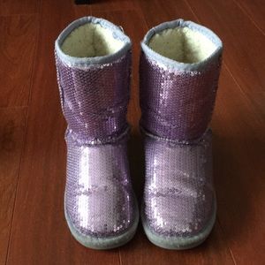 Pink/Lavender Sequined Shoes for winter!